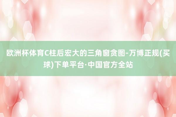 欧洲杯体育C柱后宏大的三角窗贪图-万博正规(买球)下单平台·中国官方全站