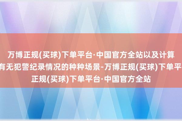 万博正规(买球)下单平台·中国官方全站以及计算主体需解说自己有无犯警纪录情况的种种场景-万博正规(买球)下单平台·中国官方全站